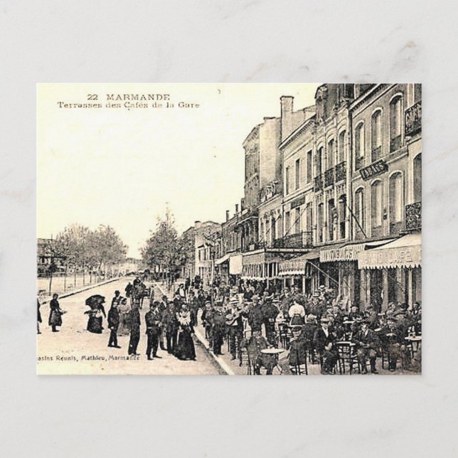 Old Postcard - Marmande, France (Front)
