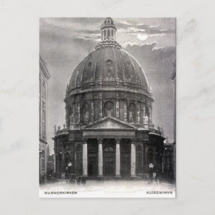 Old Postcard - Marmorkirken, Copenhagen