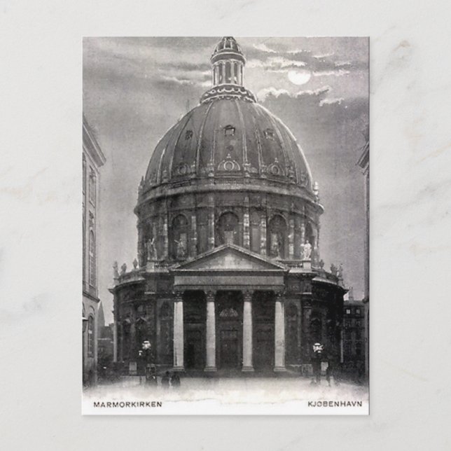 Old Postcard - Marmorkirken, Copenhagen (Front)