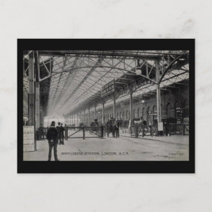 Old Postcard - Marylebone Station, London
