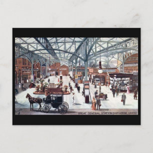 Old Postcard -Marylebone Station, London