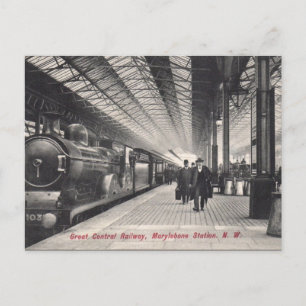 Old Postcard - Marylebone Station, London
