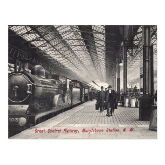 Old Postcard - Marylebone Station, London
