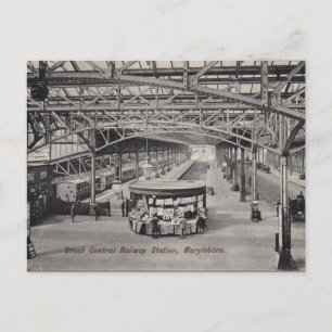 Old Postcard - Marylebone Station, London