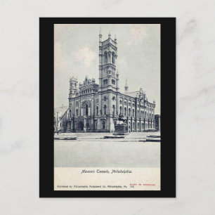 Old Postcard - Masonic Temple, Philadelphia PA