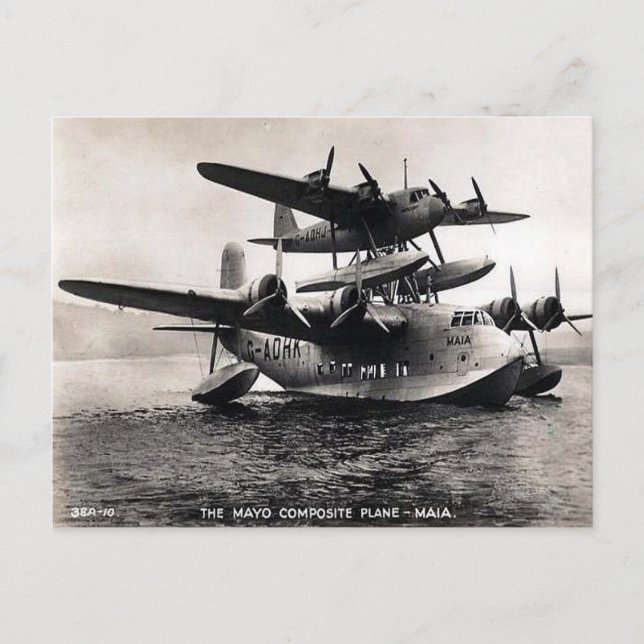 Old Postcard - Mayo "Maia" Composite Plane (Front)