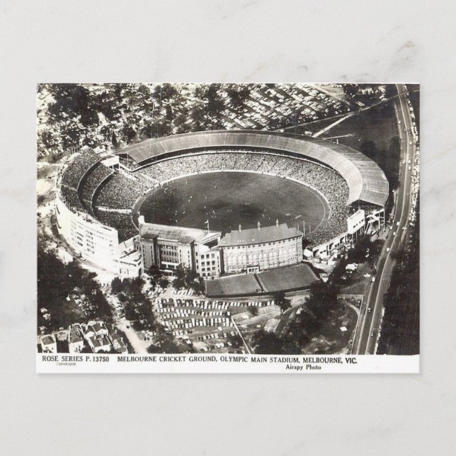 Old Postcard - Melbourne Cricket Ground (Front)