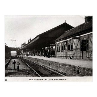 Old Postcard - Melton Constable Station, Norfolk