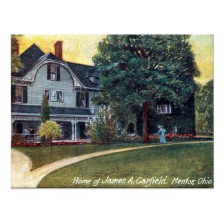 Old Postcard - Mentor Ohio, Garfield's House