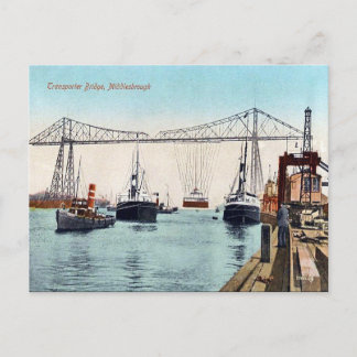 Old Postcard - Middlesborough Transporter Bridge
