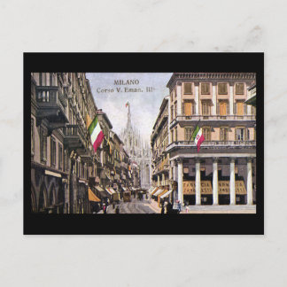 Old Postcard - Milan, Corso Vittorio Emanuele III