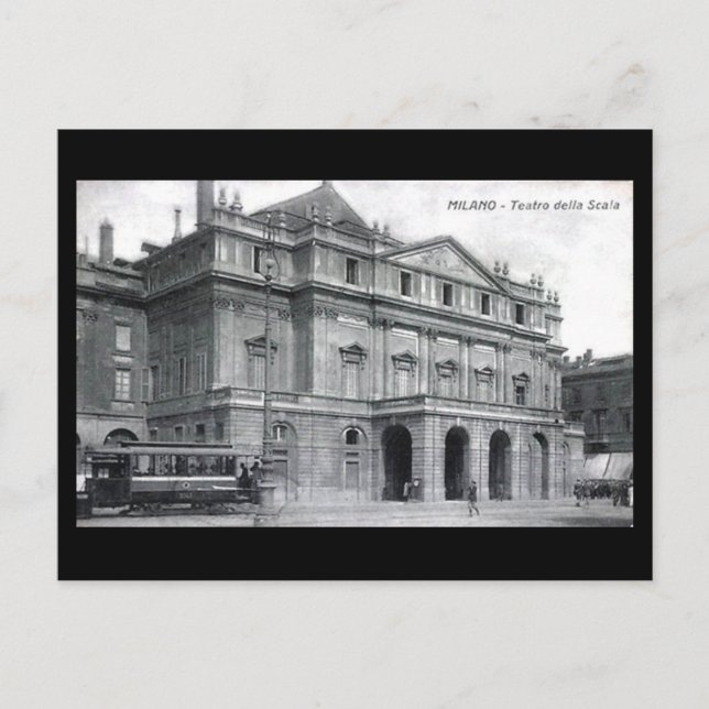 Old Postcard - Milan, La Scala Opera House in 1913 (Front)