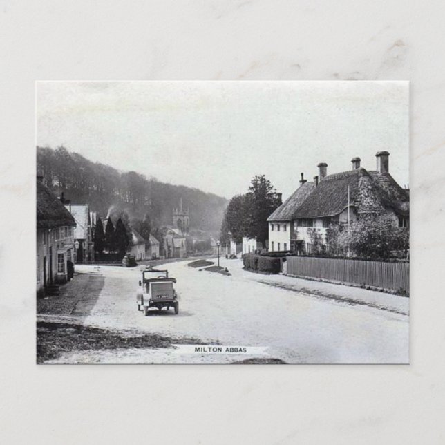 Old Postcard - Milton Abbas, Dorset (Front)