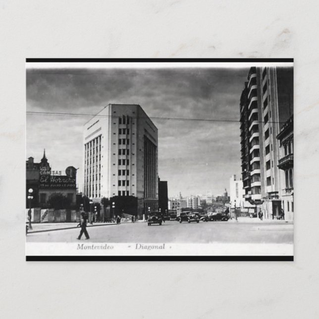 Old Postcard - Montevideo, Uruguay (Front)