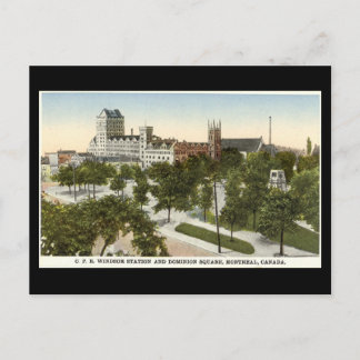 Old Postcard, Montreal, Windsor Station Postcard