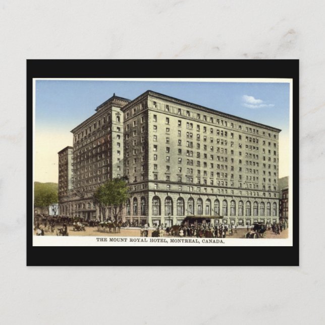 Old Postcard, Mount Royal Hotel, Montreal Postcard (Front)