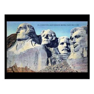 Old Postcard - Mount Rushmore, South Dakota
