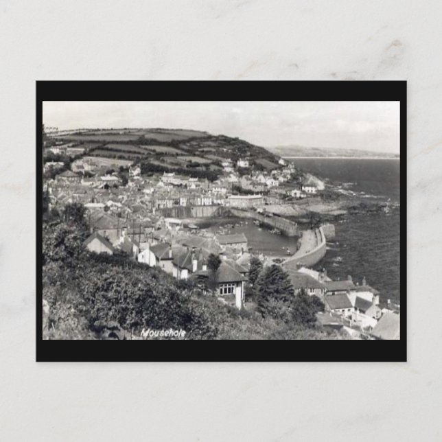 Old Postcard - Mousehole, Cornwall (Front)