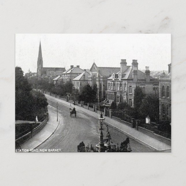 Old Postcard - New Barnet, London (Front)