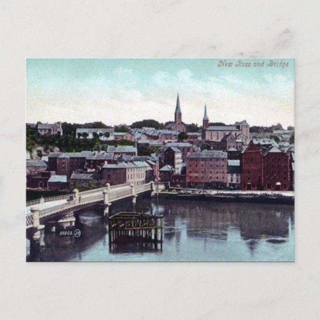 Old Postcard - New Ross, Co Wexford (Front)