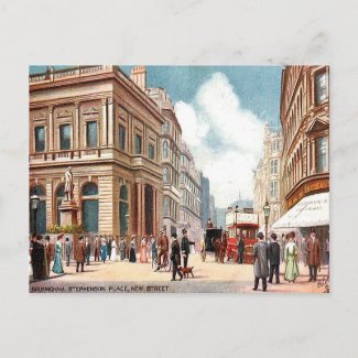 Old Postcard - New Street, Birmingham