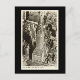 Old Postcard, New York City, Chrysler Building Postcard