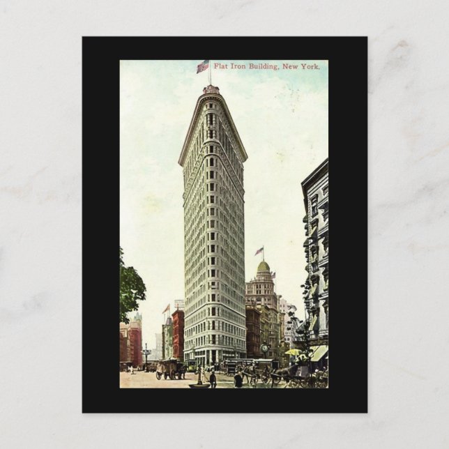 Old Postcard, New York City, Flat Iron Building Postcard (Front)