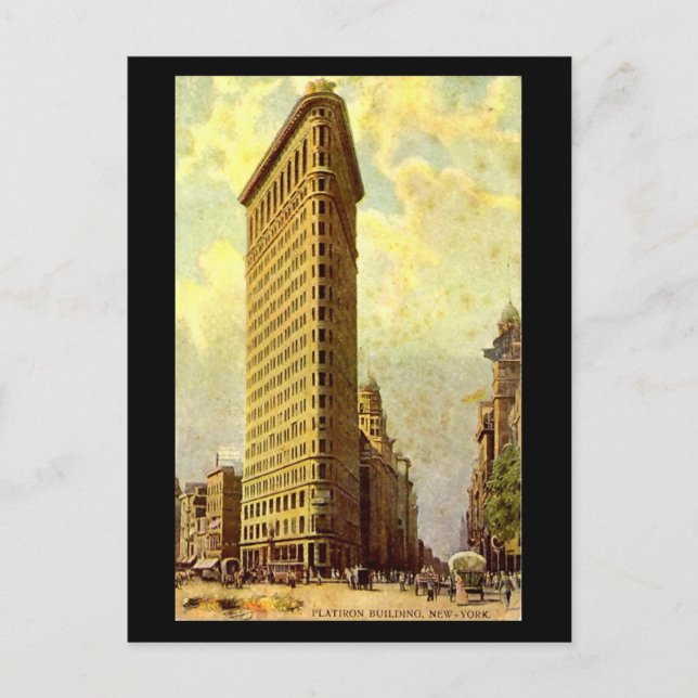 Old Postcard, New York City, Flatiron Building Postcard (Front)