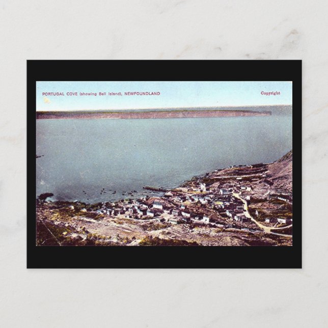 Old Postcard - Newfoundland, Portugal Cove & Bell (Front)