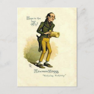 Old Postcard - Newman Noggs -"Nicholas Nickleby"