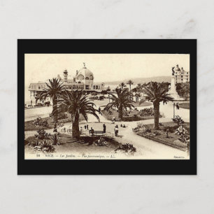 Old Postcard, Nice, Les Jardins Postcard
