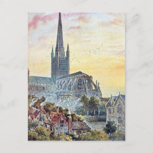 Old Postcard - Norwich Cathedral, Norfolk