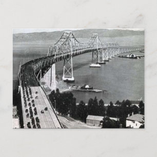 Old Postcard - Oakland Bay Bridge