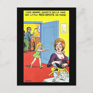 Old Postcard - Old Comic Golf Postcard