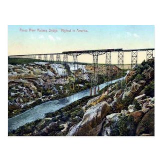 Old Postcard - Pecos River Bridge, Texas