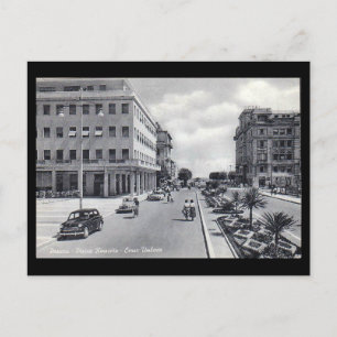 Old Postcard - Pescara, Piazza Renascita and Corso