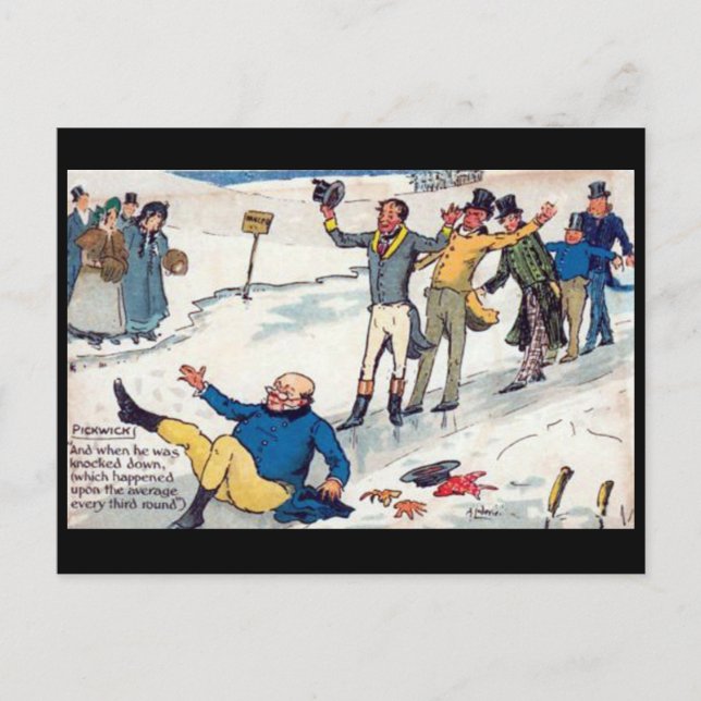 Old Postcard - Pickwick Papers by Charles Dickens (Front)