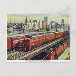 Old Postcard - "Pittsburg Promotes Progress".