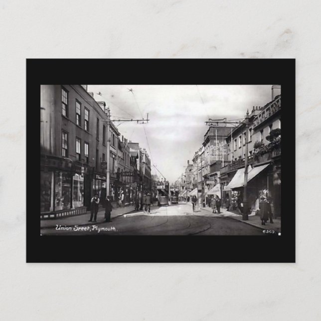 Old Postcard, Plymouth, Devon Postcard (Front)