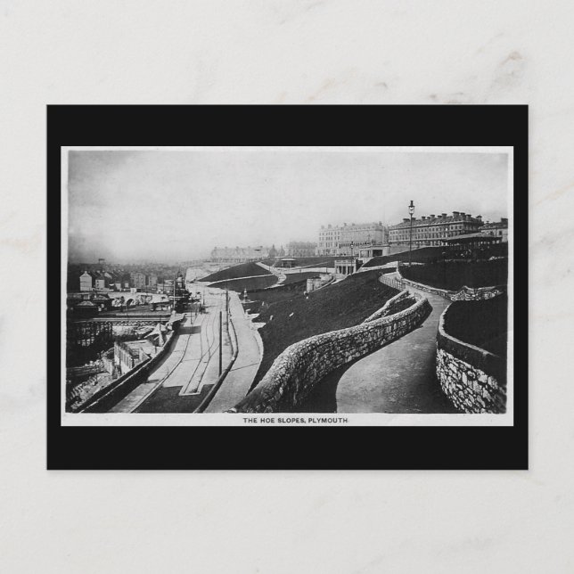 Old Postcard, Plymouth Hoe Postcard (Front)