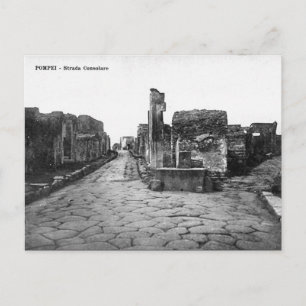 Old Postcard - Pompei, Strada Consolare