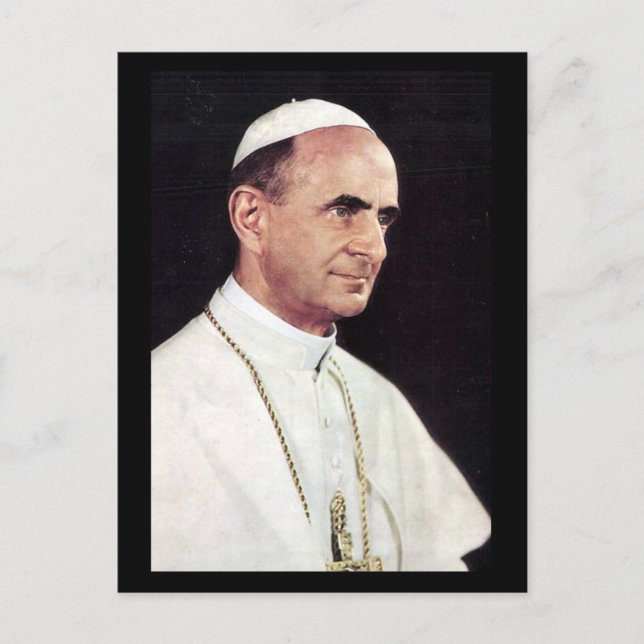 Old Postcard - Pope Paul VI (Front)