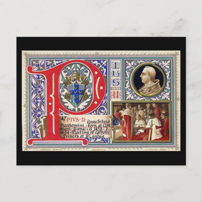 Old Postcard - Pope Pius II (Front)