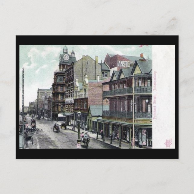 Old Postcard - Pritchard St, Johannesburg (Front)