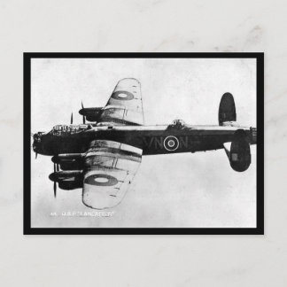 Old Postcard - RAF Lancaster Bomber