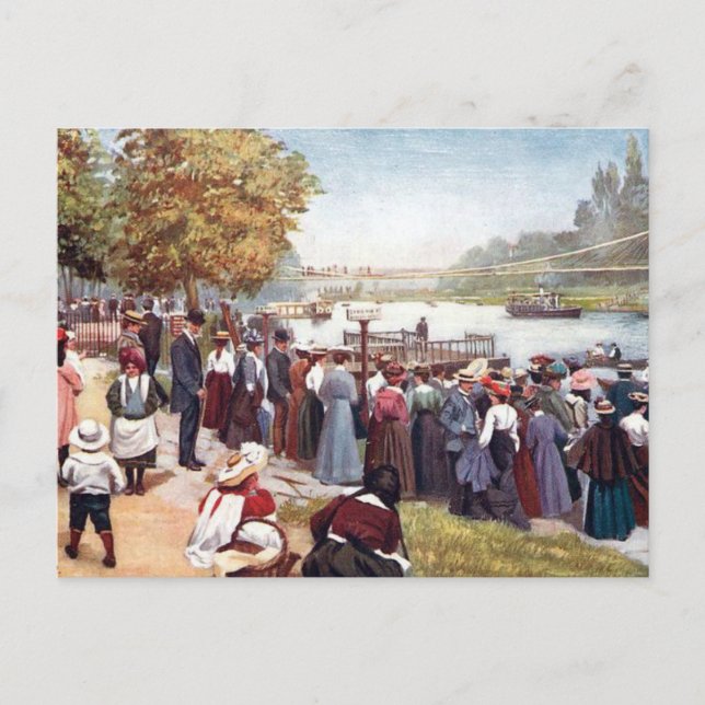 Old Postcard - River Dee, Chester, England (Front)