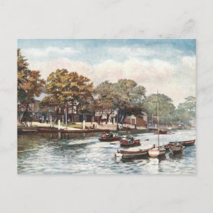 Old Postcard - River Dee, Chester, England