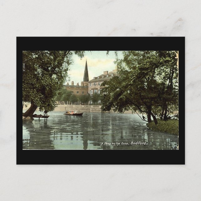 Old Postcard, River Ouse at Bedford Postcard (Front)