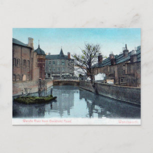 Old Postcard - River Wandle, London