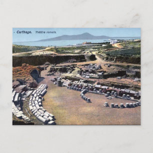 Old Postcard - Roman Amphitheatre, Carthage